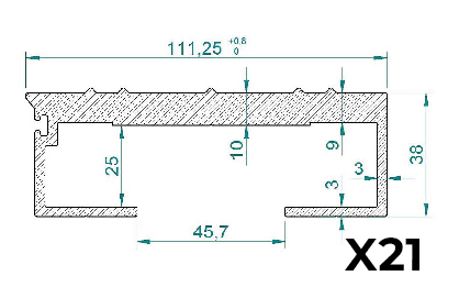 OP HP2-2.3_02 Changement 21 lames e=6 mm par 21 lames e=10 mm. (+250,0 kg).