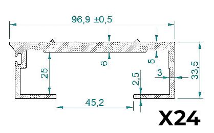 OP LD4-2.3_03 Change 21 blades e= 6 mm for 24 blades e=6 mm. (-85,0 kg).