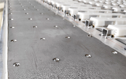 OP HP5-2.3_04 Change nylon plate at the back underneath the floor for 4 mm stainless steel plate. (+23,5 kg).