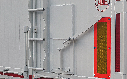 OP LD3-2.8_01 Añadir registro manual para grano en acero inoxidable AISI 304b en hoja derecha de la puerta trasera.