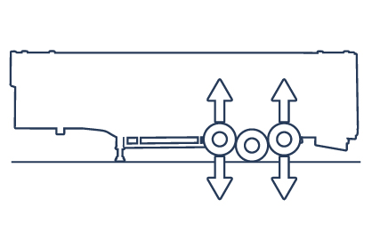 OP HD4-1.5_01 Add automatic liftable axes 1st. (+23,3 kg)