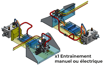 OP LD3-2.14_02 Ajouter ensemble hydraulique auxiliaire 1 actionnement (manuelle/électrique).